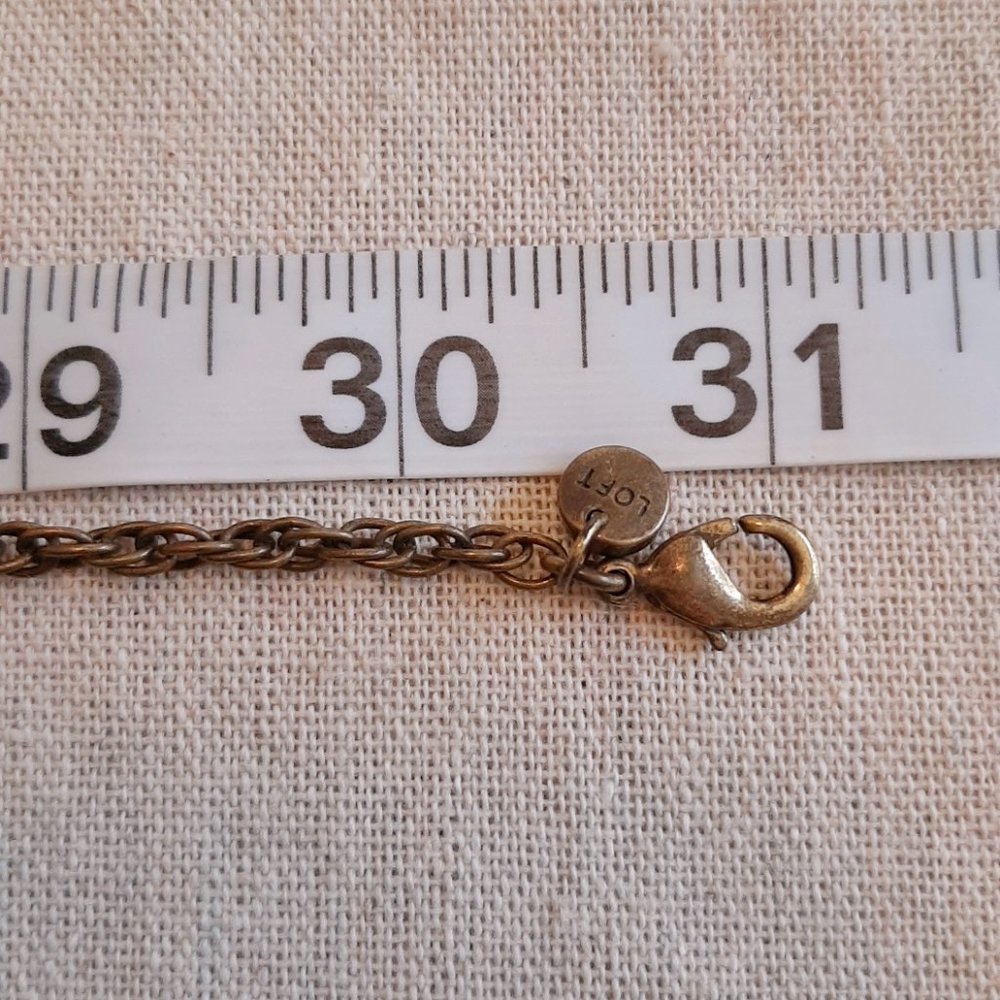 Loft Long Rhinestone Statement Necklace - image 7